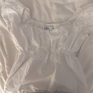 Hollister S Puffy Baby tee white